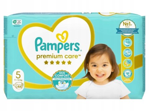 Pampers premium care comfort pieluszki dla dzieci 44szt 11-16kg r5 Niemcy