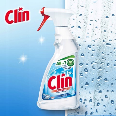 Clin Antypara Antifog płyn do mycia szyb 500ml z atomizerem Clin Antypara Antifog płyn do mycia szyb 500ml z atomizerem