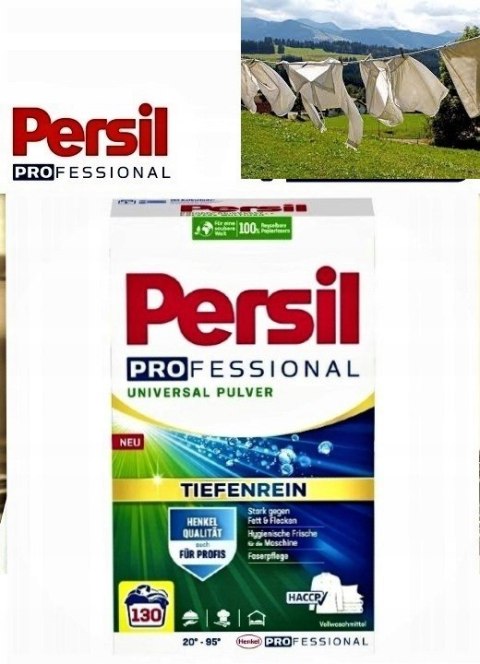 Persil Professional pro Universal proszek XXXL 7,8kg NIEMCKI Originał DE Persil Professional pro Universal proszek XXXL 7,8kg NIEMCKI Originał DE
